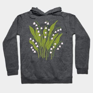 LILY OF THE VALLEY Floral Botanical in Spring Green - UnBlink Studio by Jackie Tahara Hoodie